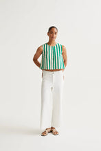 Load image into Gallery viewer, Grass Striped Sleeveless Top
