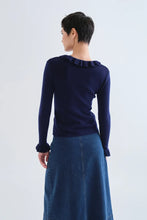 Load image into Gallery viewer, Pierrot Ruffle Knit Top
