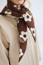 Load image into Gallery viewer, Daytrip Floral Quilted Triangle Scarf
