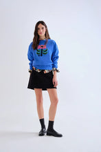 Load image into Gallery viewer, Floral Folk Embroidered Sweatshirt
