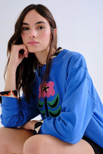 Load image into Gallery viewer, Floral Folk Embroidered Sweatshirt
