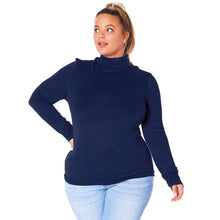 Load image into Gallery viewer, Plus Size Long Sleeved Layering Turtleneck
