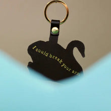 Load image into Gallery viewer, Swan Keychain
