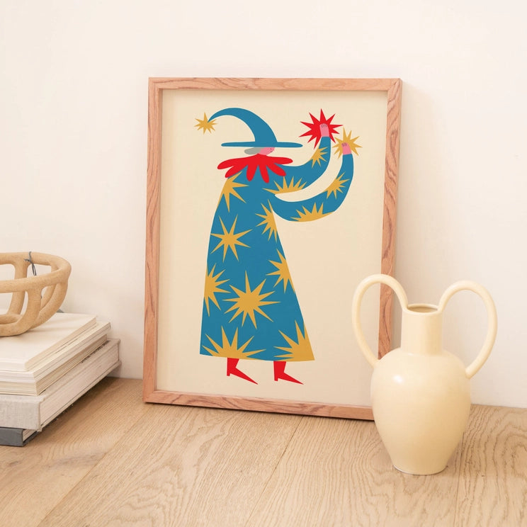 Magical Wizard Print – Girl on the Wing