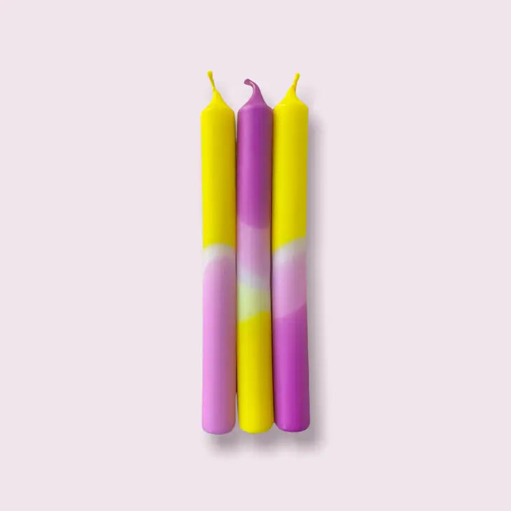 Shocking Pineapple: Taper Candle Trio