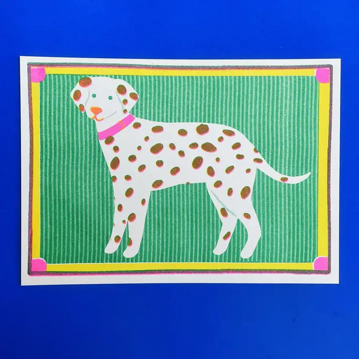 Cats and Dogs Small Riso Prints by Naomi Wilkinson