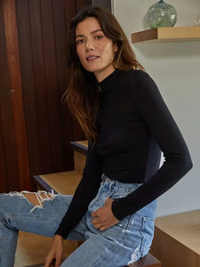 Perfect Layering Turtleneck Long Sleeve Top