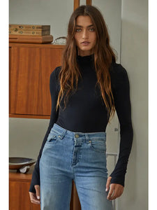 Knit Seamless Turtleneck Bodysuit