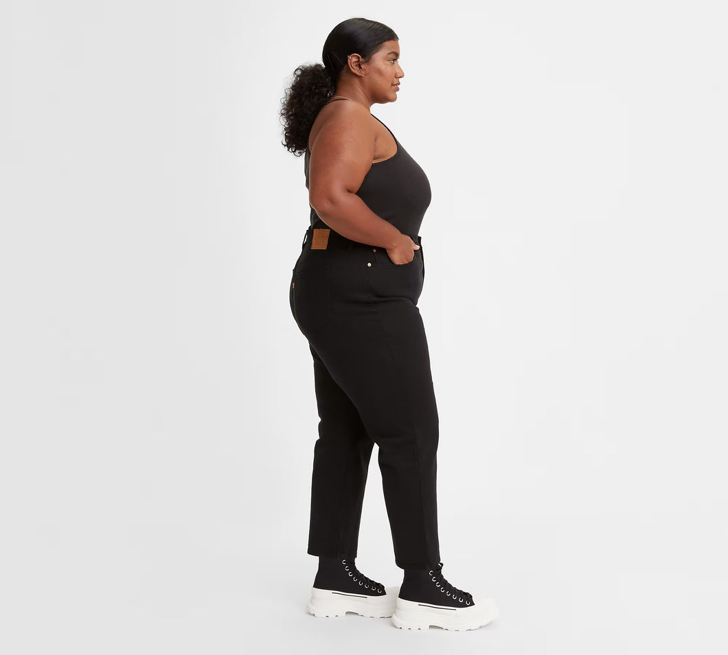 PLUS-SIZE LEVI'S: Wedgie Straight Black