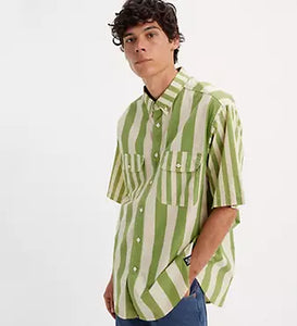 Levis Skateboarding Green Stripe Shirt