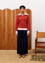 Load image into Gallery viewer, Paloma Red Sweater Half-Zip
