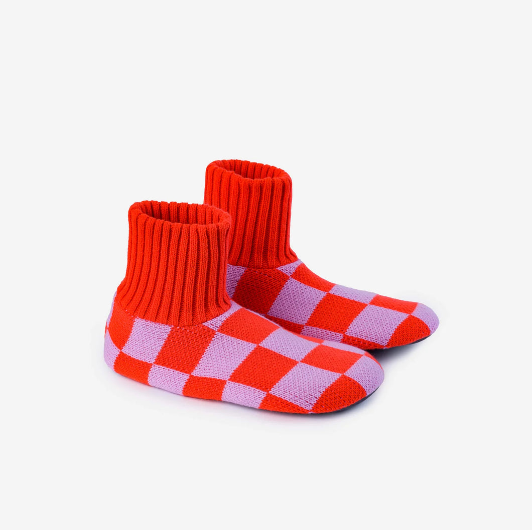 Checkerboard Sock Slippers