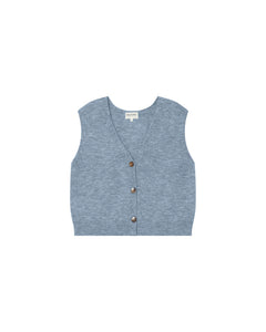 Grey Day Button Vest