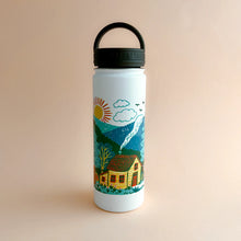 Load image into Gallery viewer, Woodland Cottage Water Bottle by Phoebe Wahl
