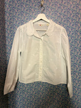 Load image into Gallery viewer, Levi's White Floral Embroidered Collared Blouse
