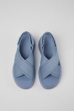 Load image into Gallery viewer, Camper Sandal: Tasha Blue Cross-strap
