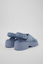 Load image into Gallery viewer, Camper Sandal: Tasha Blue Cross-strap
