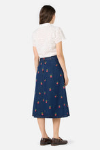 Load image into Gallery viewer, Embroidered Radish Denim Skirt
