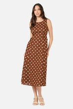 Load image into Gallery viewer, Toffee Polka Dot Midi Dress
