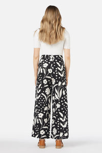Flora Contrast Linen Trouser