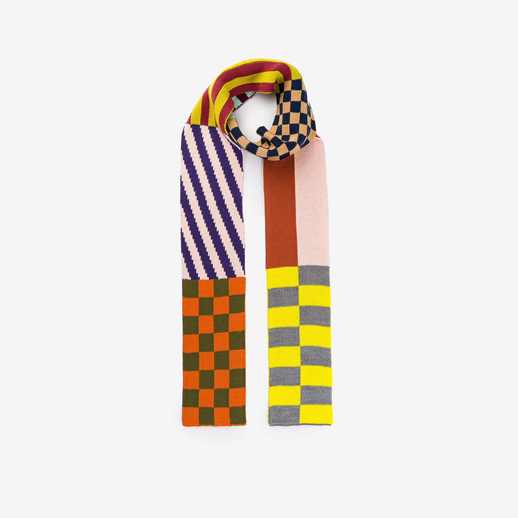 Pattern Patch Skinny Scarf: Dessert