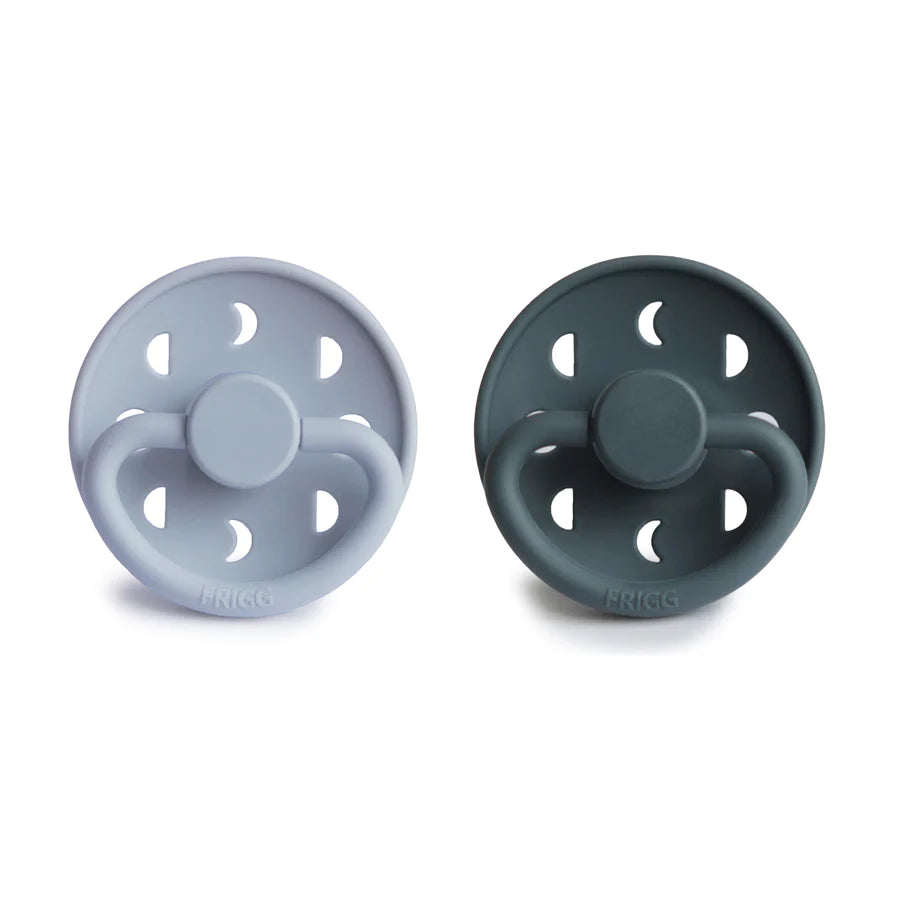 Set of TWO FRIGG Pacifiers (made in Denmark)