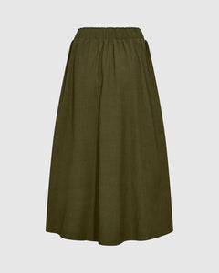 The Lovely Linen-Blend Full Skirt