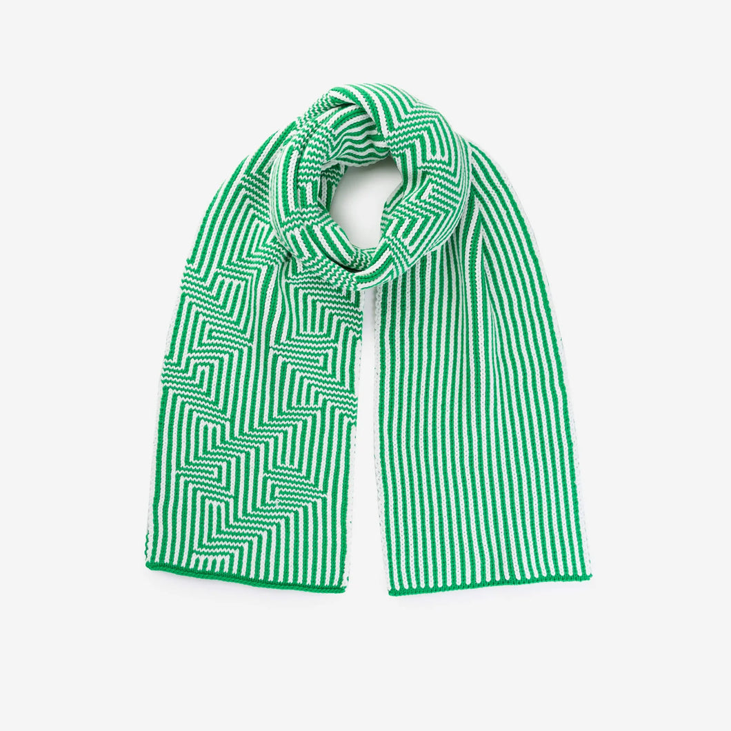 Optical Stripe Big Scarf