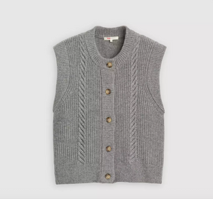 Ines Cable Sweater Vest