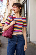 Load image into Gallery viewer, Juice Box Stripe Knit Top

