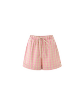 Load image into Gallery viewer, Peach Moon Gingham Shorts
