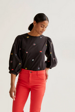 Load image into Gallery viewer, Night Garden Embroidered Top
