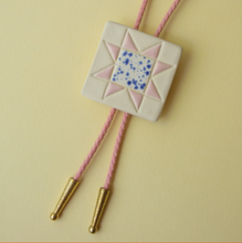 Load image into Gallery viewer, Ceramic Quilt Bolo Tie
