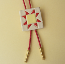 Load image into Gallery viewer, Ceramic Quilt Bolo Tie
