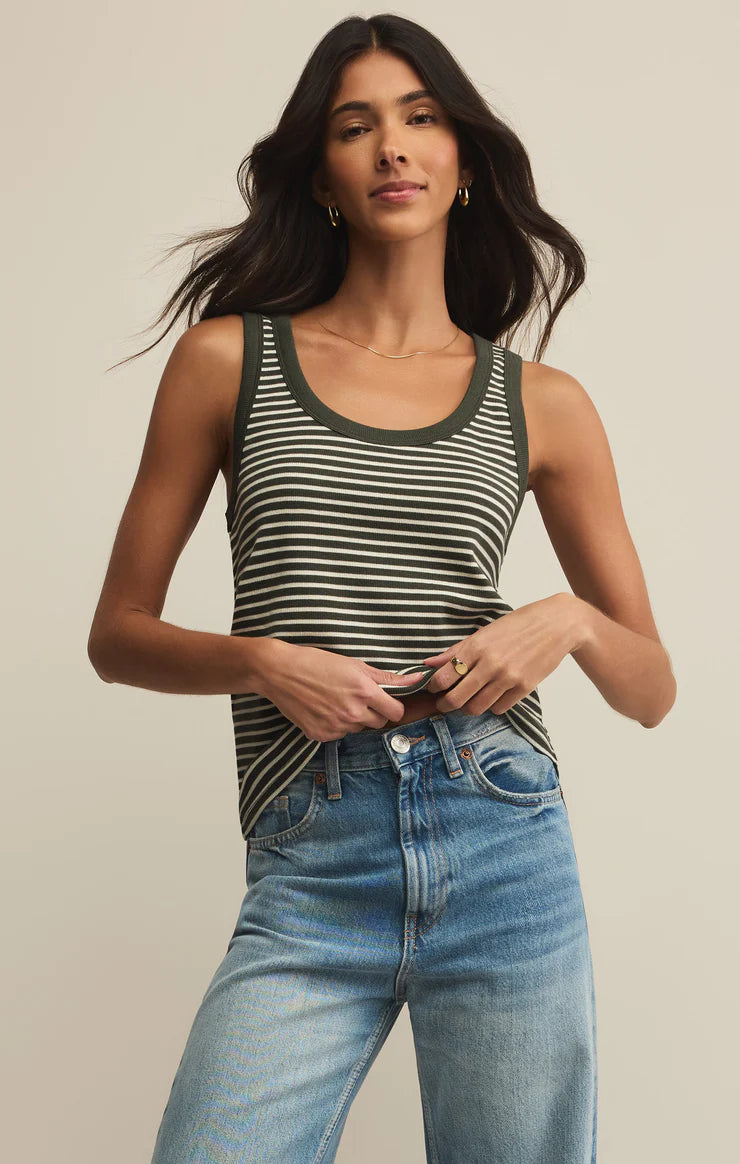 Palm Stripe Tank