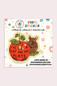 A Lot On My Plate Sticker