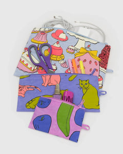 Baggu: Flat Pouch Set