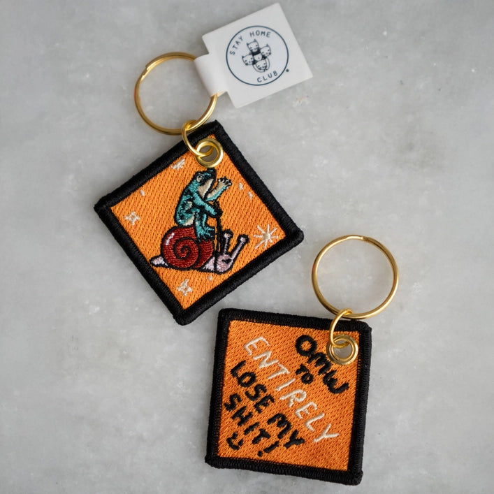 Embroidered Keychains by Stay Home Club