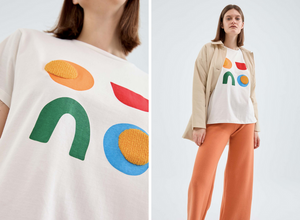 Life in Abstract Textured Tshirt
