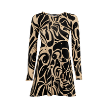 Load image into Gallery viewer, Age of Aquarius Long Sleeve Mini Dress

