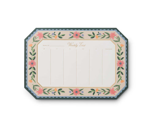 Floral Weekly Planner Notepad