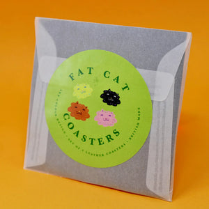 Fat Cat Coaster Set