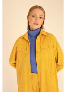 Classic Corduroy Overshirt: Sunflower