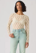 Load image into Gallery viewer, Levi's Cream Lace Long Sleeve
