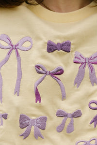 Bows Embroidered Tee
