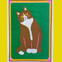 Load image into Gallery viewer, Cats and Dogs Small Riso Prints by Naomi Wilkinson

