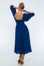 Load image into Gallery viewer, Maiden Linen Dress (up to 3x) in Cobalt
