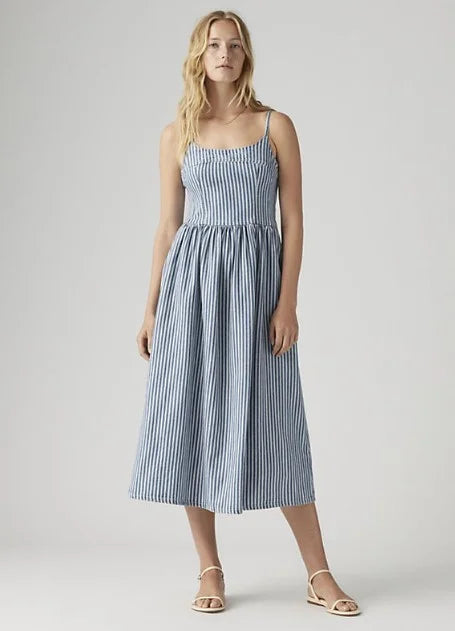 Levi's Striped Denim Dress