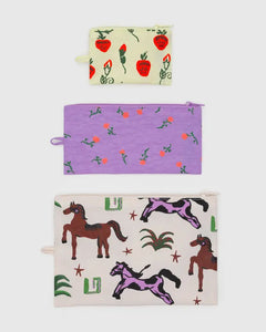 Baggu: Flat Pouch Set