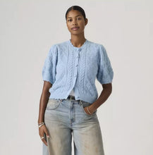 Load image into Gallery viewer, Cumulus Pointelle Short Sleeve Cardi
